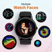 Fire-Boltt Hurricane 1.3" Curved Glass Display with 360 Health Training, 100+ Sports Modes Smartwatch  (Black Strap, Free Size)