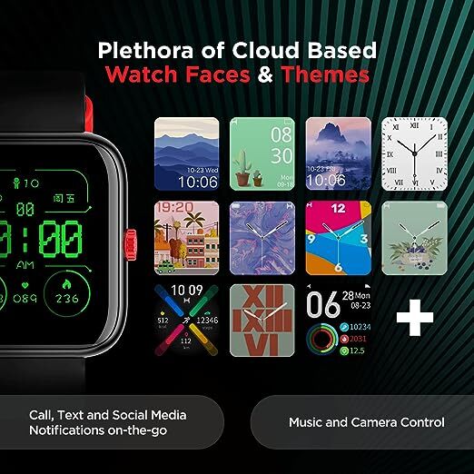 boAt Watch Mystiq Smart Watch with Stress Monitoring, HIIT, Breath Training Modes, & 17 Sports Modes with Automatic Sports Recognition(Metal Black
