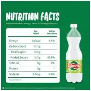 Limca Soft Drink - Lime & Lemon Flavoured, 750 ml