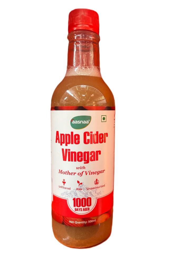 Aasnaa Apple Cider Vinegar With Mopther Of Vinegar 1000 Days Aged 500ml
