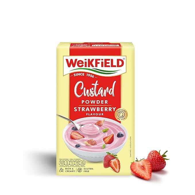 Weikfield Custard Powder Strawberry Flavoured, 75G