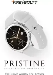 Fire-Boltt Pristine Bluetooth Calling 1.32 Display Luxury Smartwatch for Women Smartwatch  (White Ocean Strap, 1.32)