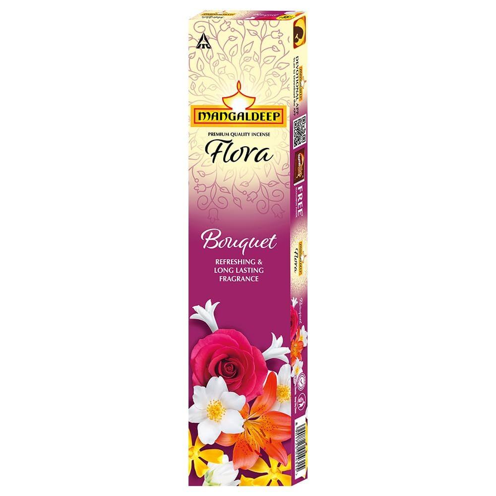 Mangaldeep Premium Quality Incense Flora Bouquet 14g