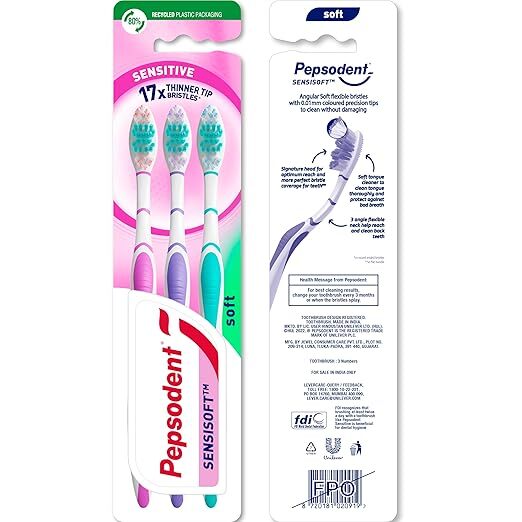 Pepsodent Sensisoft Toothbrush Buy 2 Get 1 Free