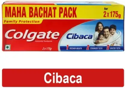 Colgate Toothpaste Cibaca - 2 X 175g Toothpaste (350 g, Pack of 2)