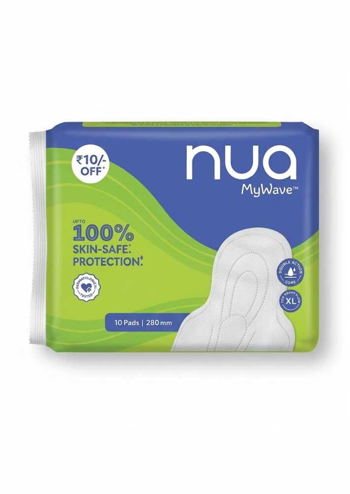Nua MyWave XL Sanitary Pads for Women Pack Of 10 Pads