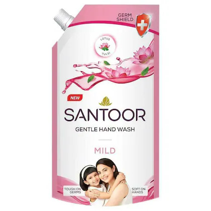 Santoor Gentle Hand Wash Mild 650ml