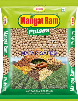 Mangat Ram Matar Safed, 1kg