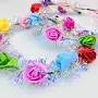 Led Mix Colour Rose Flower Tiara