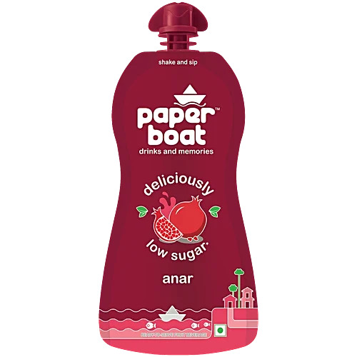 Paper Boat Delicious Low Sugar Anar Drinks, 200ml