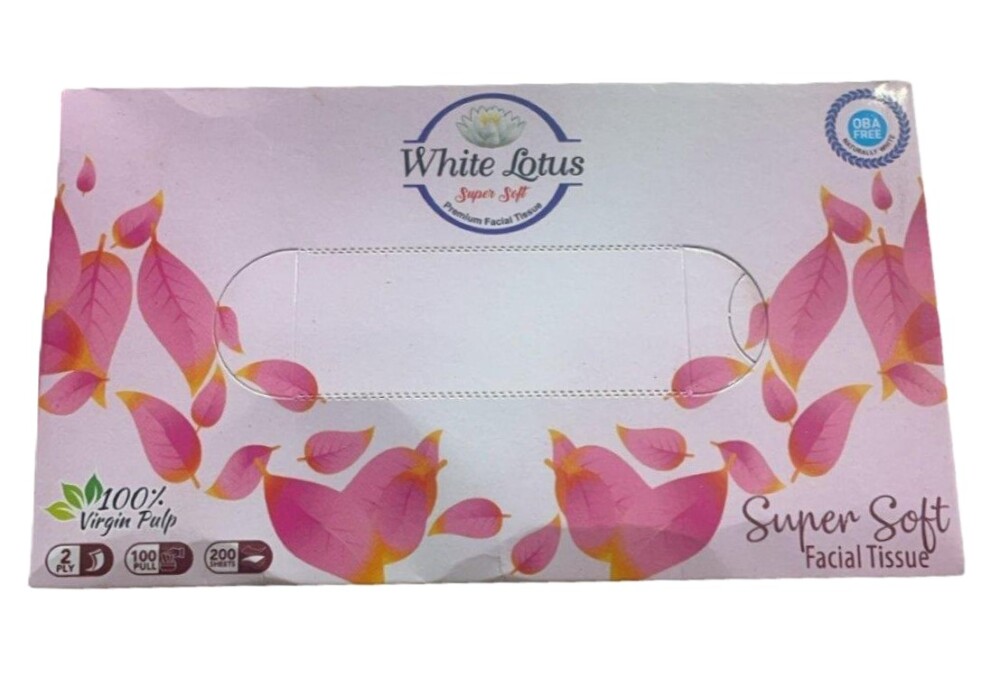 White Lotus Super Soft Premium Facial Tissue