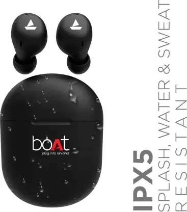 boAt Airdopes 383 True Wireless Bluetooth Headset (Active Black, True Wireless)