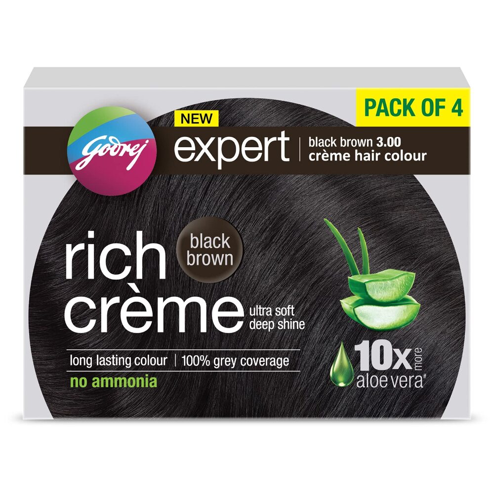 Godrej export black brown 3.00 Cream Hair Colour, 40ml