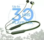 boAt Rockerz 255 Arc with ENx Technology and upto 30 Hours Playback Bluetooth Headset  (Fern Green, In the Ear)