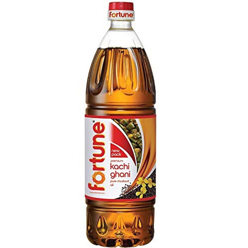 Fortune Premium Kachi Ghani Pure Mustard Oil, 500 ml Bottle