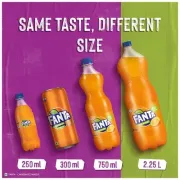 Fanta Soft Drink - Orange Flavour, 750 ml