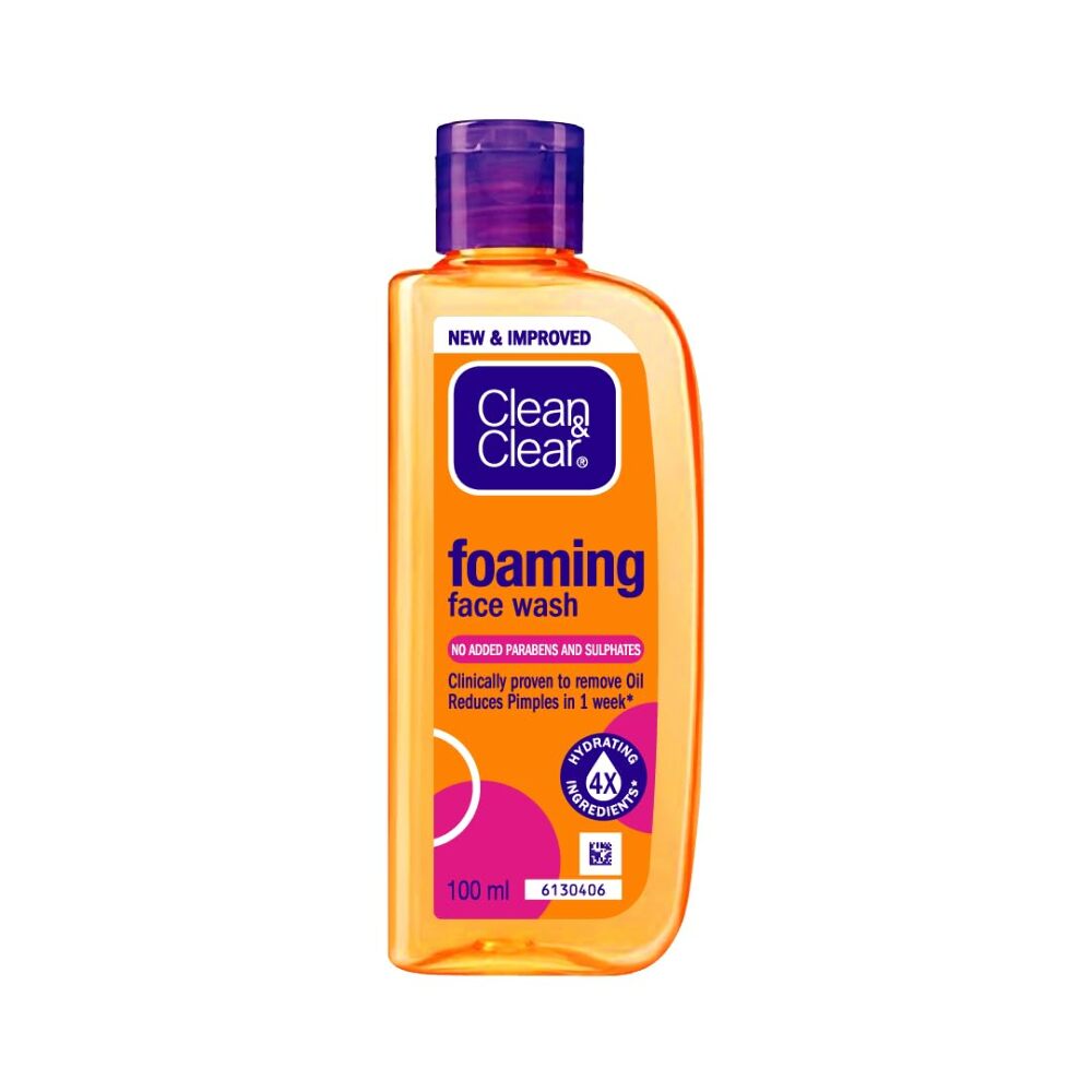 Clean & Clear Foaming Face Wash, 100 ml