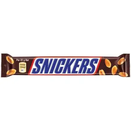 Snickers Peanut Filled Chocolate Bar, 22 g