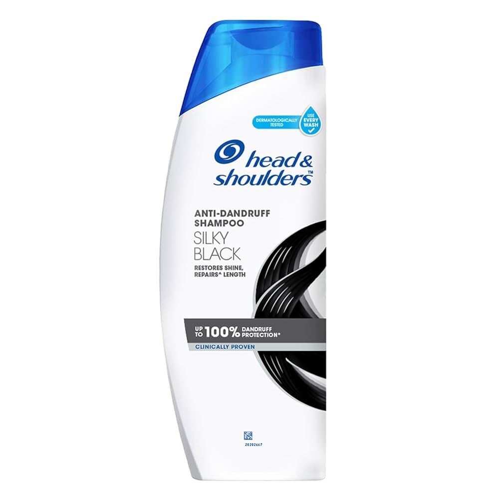Head & Shoulders Anti-Dandruff Shampoo Silky Black Clinically Proven, 180Ml