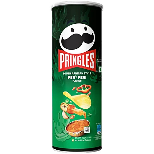 Pringles South African Style Peri Peri Potato Crisps, 102 g