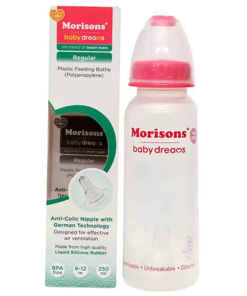 Morisons Baby Dreams Plastic Feeding Bottel 250ml