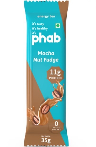 Phab Mocha Nut Fudge Protein Bar 35gm
