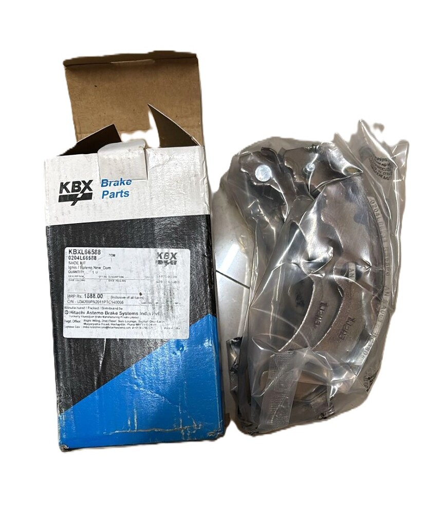 Rear Brake Shoe Kit for Maruti Swift (3rd Gen), Swift Dzire (3rd Gen), Baleno (2nd Gen), and Ignis -KBX66588