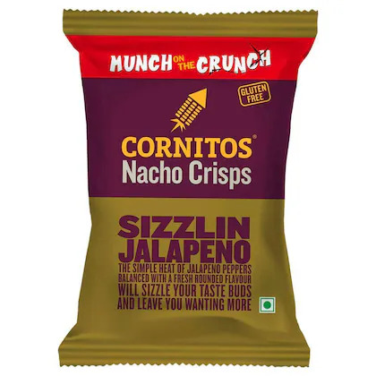 Cornitos Nacho Crisps Sizzlin Jalapeno 77g
