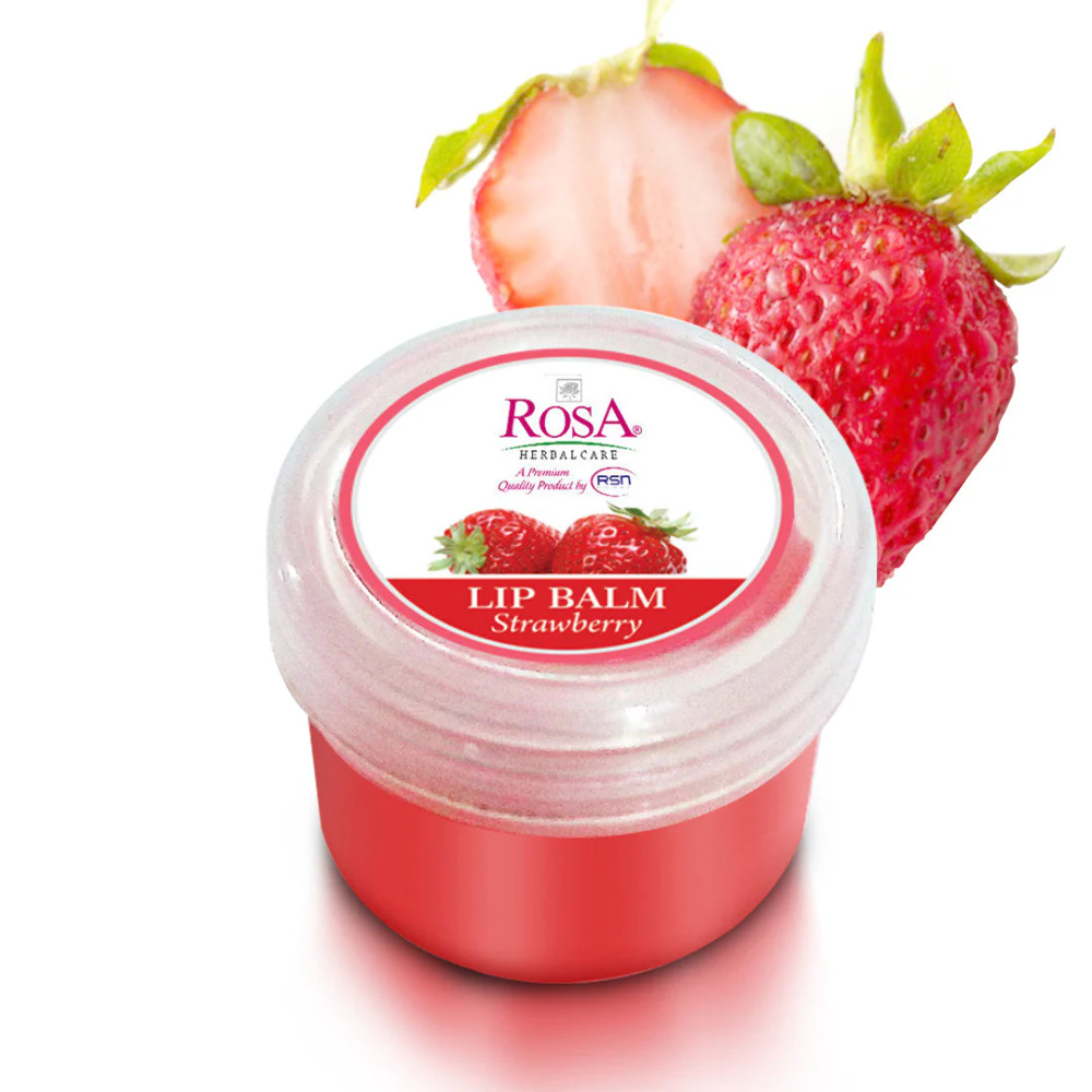 Rosa Herbal Care Strawberry Lip Balm, 8g