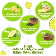 Dabur Hajmola - Limcola, Lemon Flavour Digestive Tablets, 120 pcs Bottle