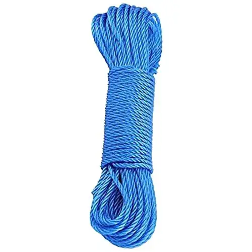Nylon Plastic Rope for Drying Clothes( Moti Rassi) - 15 mtr (Multicolor)