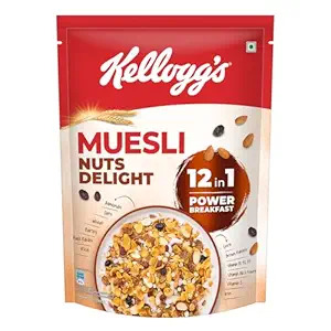 Kelloggs Muesli Nuts Delight 12 in 1 Power Breakfast, 500g
