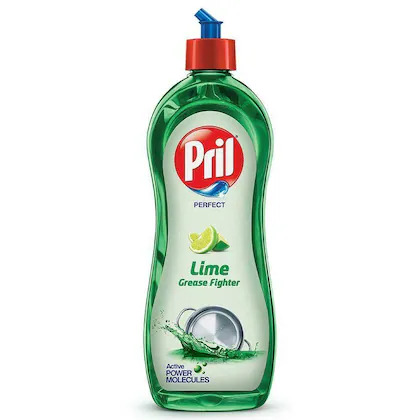 Bulk Deal - Pril Perfect Lime Grease Fighter Dishwash Liquid 750 ml ( Pack of 5 )