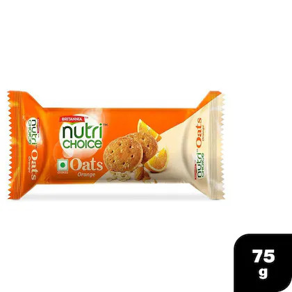 Britannia Nutri Choice Oats Orange & Almonds 75g