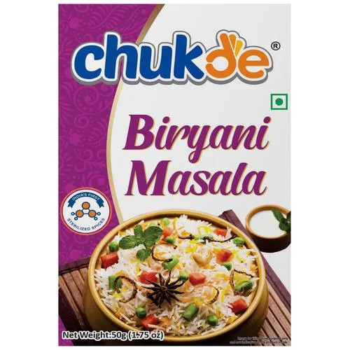 BULK DEAL - Chukde Spices Biryani Pulav Masala, 50 gm (Pack of 10)