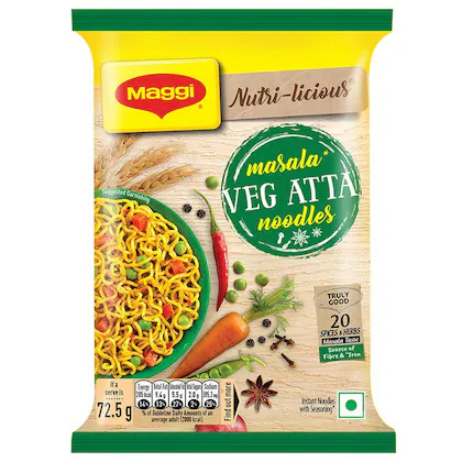 Maggi Nutri Licious Masala Veg Atta Noodles 72.5g