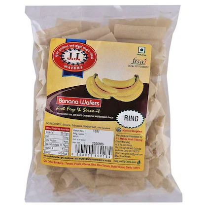 J.J Banana Wafers Ring Fryums 200 g