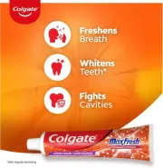 Colgate Orange Gel MaxFresh Cooling Crystals Toothpaste 160 g * 2N (320 g)