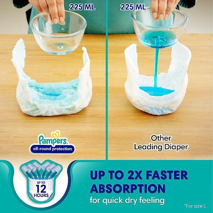 Pampers Diaper Pants For New Baby, All Round Protection, Anti-Rash Blanket, New & Improvd, 17 Pants