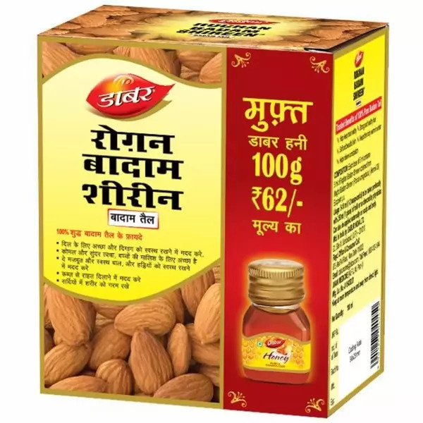 Dabur Roghan Badam Shireen Free Dabur Honey 100ml