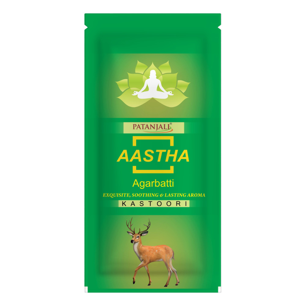 Patanjali Aastha Agarbatti Kasturi (3in1) 150g