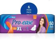 Pro-ease Go Long sanitary pad(XL) 6+6+6+6 sanitary pads for women Sanitary pad Pack of 24)