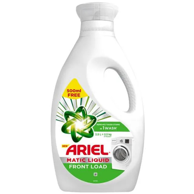 Ariel Matic Front Load Liquid Detergent, 2 L (Get 500 ml Free)