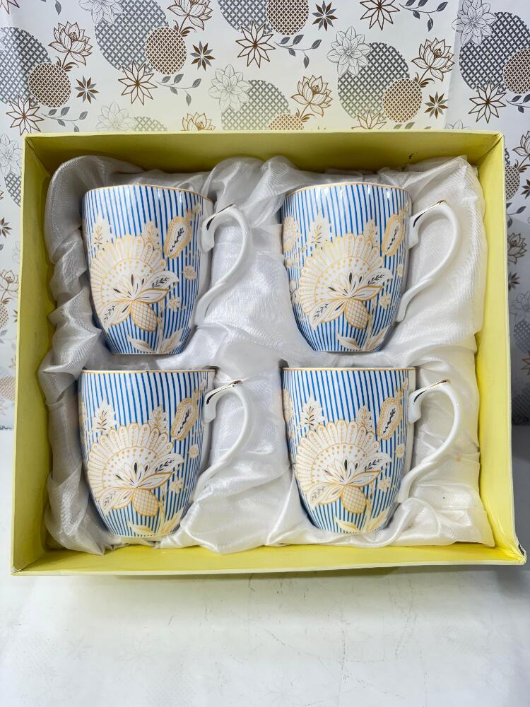 Lemon Tree Ceramic cup Set 4 pcs