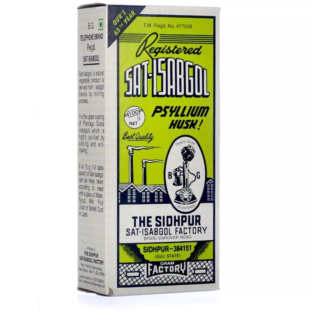 Registered Sat-Isabgol Psyllium Husk 50gm