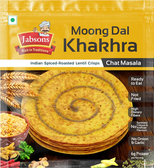 Jabson Moong Dal Khakhra Chat Masala, 180G