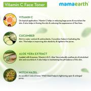 Mamaearth Vitamin C Face Toner with Vitamin C and Cucumber for Pore Tightening, 200 ml
