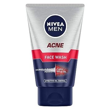 NIVEA MEN Acne Face Wash For Oily & Acne Prone Skin With Magnolia Bark Power, 100 gm