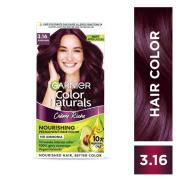 Garnier, Hair Colouring Creme, Long-lasting Colour, Smoothness & Shine, Color Naturals, Shade: 3.16 Burgundy, 70ml + 60g