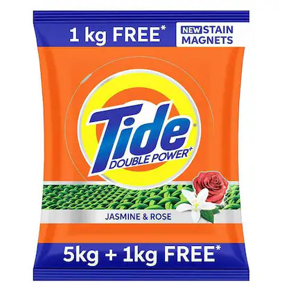 Tide Double Power Jasmine & Rose 5Kg + 1kg Free